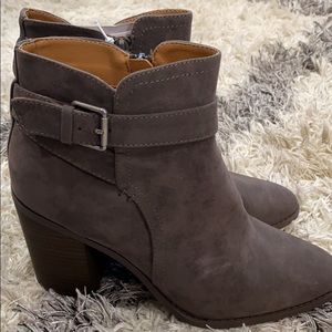 New charcoal booties